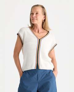 Tees Tanks: Zaket & Plover Crochet Trim Tank | White
