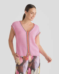 Tees Tanks: Zaket & Plover Crochet Trim Tank | Begonia Park