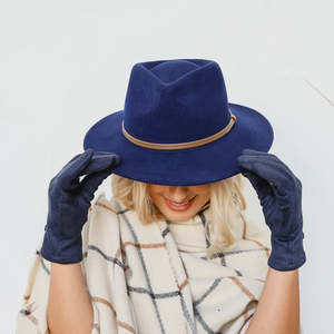Raindrop Fedora | Midnight Blue