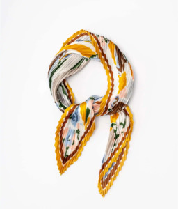 Scarves Gloves: Ava Pleated Scarf | Marigold
