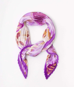 Isabella Pleated Scarf | Orchid