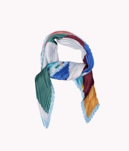 Scarves Gloves: Cosima Pleated Scarf | Green