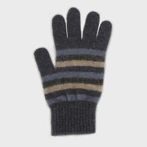 Scarves Gloves: Lothlorian - Multi Stripe Glove | Denim