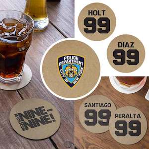 Products: Brooklyn Nine Nine Coasters - Verboom Tees