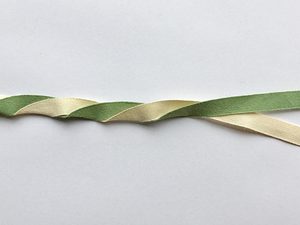 Products: Organic Ribbon Ivory 9mm or 2mm- available at Vida Textiles