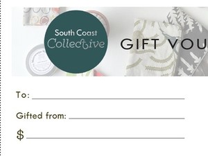 Products: South Coast Collective Gift Vouchers