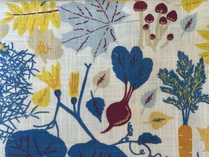 Organic Tablecloth Fall Flowers Blue Verdant Living Duns Sweden