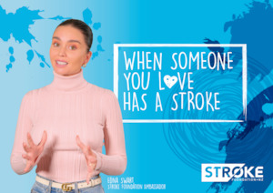 Stroke When someone you love has a stroke postcard