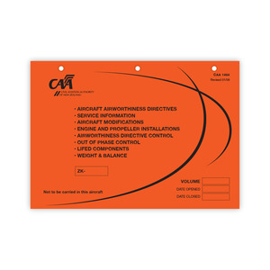 Airworthiness logbook CAA 1464