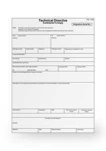 Log Books And Forms: Technical Directive Form CAA 1438
