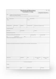 Log Books And Forms: Technical Directive Form CAA 1438