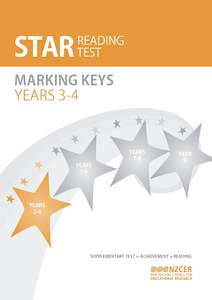 NZCER STAR Reading Test Y3-4 Marking Keys