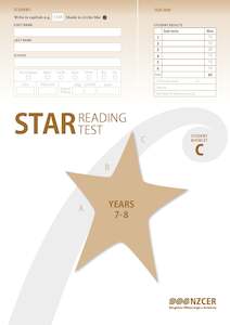 NZCER STAR Reading Test 7-8C