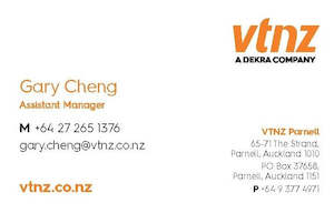 Other: Gary Cheng 85 x 55mm