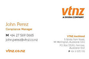 John Perez 85 x 55mm