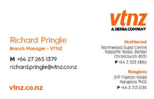 2 Station Manager: Richard Pringle - 85 x 55mm