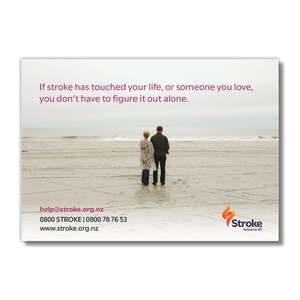 Stroke Client Collection: A6 Postcard Stroke Helpline - Packs of 25