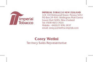 Imperial Tobacco: Corey Wetini