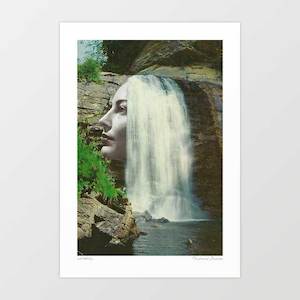 Art Print: 'Waterfall' Art Print by Vertigo Artography