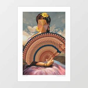 Mask: 'Muscle Mary' Art Print by Vertigo Artography