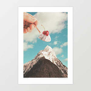 Food 1: 'Sundae Summit' Art Print by Vertigo Artography