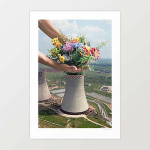 New Zealand: 'Flower Plant' Art Print by Vertigo Artography