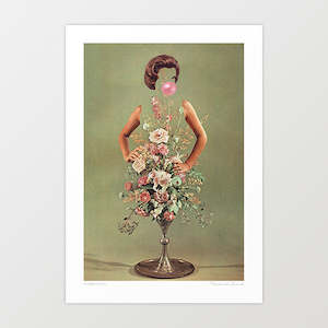 Floral: 'I Bloomed Sweetie' Art Print by Vertigo Artography
