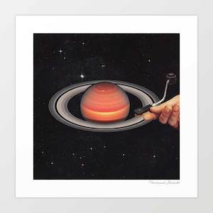 Music: 'Galactic DJ' Art Print by Vertigo Artography