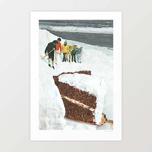 Food 1: 'Glacier Calving Cake' Art Print by Vertigo Artography