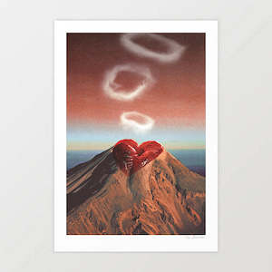 New Zealand: 'Rings of Passion’ Art Print by Vertigo Artography