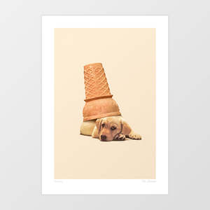 Food 1: ‘Under dog’ Art Print by Vertigo Artography
