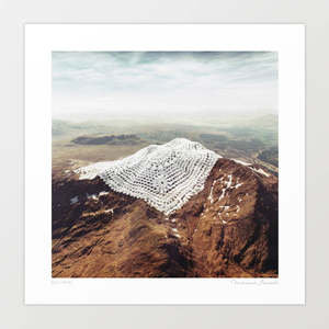 'Doily Peaks' Art Print by Vertigo Artography