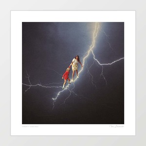 'Static Stairway' Art Print by Vertigo Artography | Surreal Lightning &hellip;