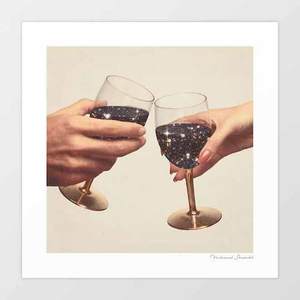 'Primordial Wine' Art Print by Vertigo Artography | Surreal Cosmic Gal&hellip;