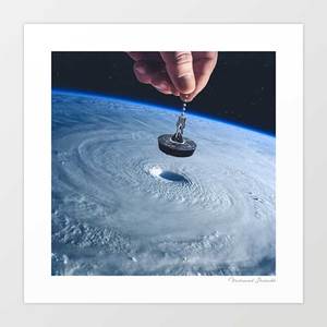 'Down the Drain' Art Print by Vertigo Artography | Surreal Climate Hur&hellip;