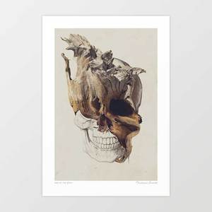 'Skull - High By The Beach' Art Print by Vertigo Artography | Surreal &hellip;