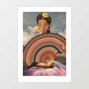 'Muscle Mary' Art Print by Vertigo Artography | Surreal Feminist Class&hellip;