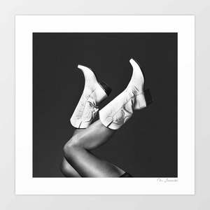 'These Boots - Noir' Art Print by Vertigo Artography | Cowgirl Noir Mo&hellip;