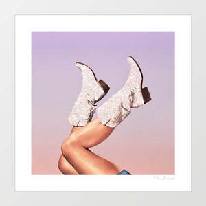 'These Boots - Glitter Miami Vibes' Art Print by Vertigo Artography | &hellip;
