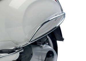 Products: Black or Chrome Rear Side Protection for Sprint 50/150 & Primavera 50/150 - Vespa Auckland