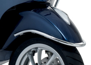 Products: Matt Black or Chrome Front Fender Guard for Primavera 50/150 & Sprint 50/150 - Vespa Auckland