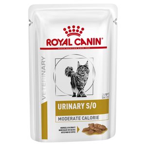 Products: Royal Canin Urinary S/O Moderate Calorie Cat Food Pouches 85gm x12