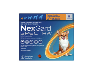 Products: Nexgard Spectra Extra Small Dog