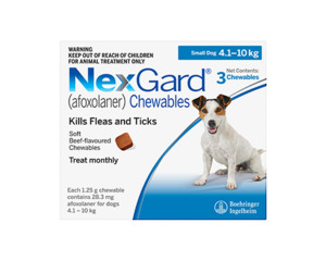 Products: Nexgard Chewable Small Dog 4-10kg