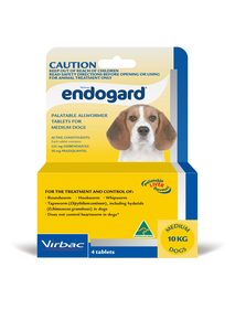 Endogard Dog Wormer 10kg - 4 pack