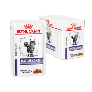 Royal Canin Mature Consult Feline Cat Food Pouches 85gm x12