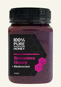 Products: Rewarewa Honey with Organic Blackcurrant 500gm