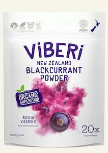 Blackcurrant Boost: Organic Blackcurrant Powder 200g (20x Sachets)
