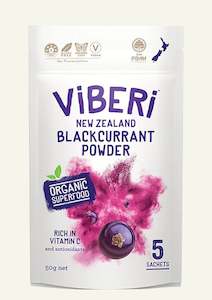 Blackcurrant Boost: Organic Blackcurrant Powder 50g (5x Sachets)