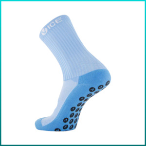 Socks: Grip Socks - Sky Blue Crew